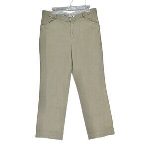 Columbia Pants Womens 16 Reg Stretch Chino Olive Khaki‎ Outdoors